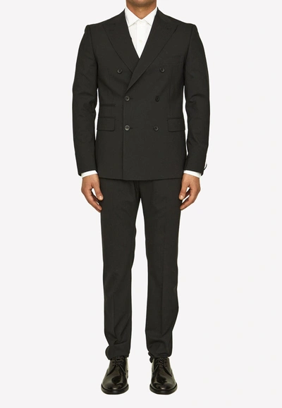 Tonello Black Stretch Wool Suit