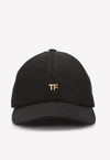 Tom Ford Logo-embellished Baseball Cap In Black