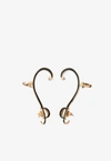 Djihan D Collection Diamond Earrings In 18-karat Rose Gold In Rose Gold