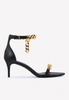 TOM FORD CHAIN 55 LEATHER SANDALS,W3066T-LCL002 U9000
