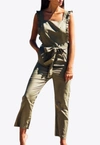 LES CANEBIERS BELIEU OPEN BACK BELTED JUMPSUIT,Belieu Jumpsuit-Khaki