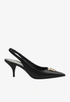 Tom Ford 75 Tf Leather Slingback Pumps In Black