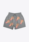 LES CANEBIERS ALL-OVER LOBSTER SWIM SHORTS IN GREY,All Over Lobster-Grey