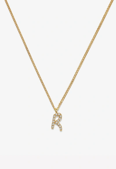 Adornmonde Bobbi Alphabet R Necklace In Gold