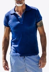 LES CANEBIERS CABANON POLO T-SHIRT IN TERRY,Cabanon-Navy
