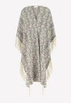 CHLOÉ CAPE TASSEL COAT IN CASHMERE AND WOOL,CHC22AMM02540116