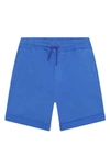 Kenzo Teen Boys Blue Cotton Twill Bermuda Shorts In 878-electric Blue
