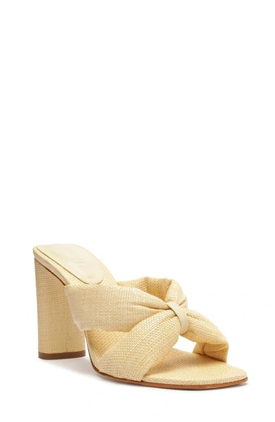 Schutz Fairy High Sandal In Yellow