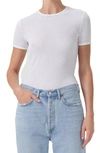Agolde Crew-neck T-shirt In White