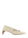 Jil Sander Pointed-toe 450mm Pumps In Ivory