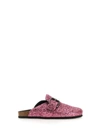 Philosophy Di Lorenzo Serafini Glitter Sandals Buckle Flat Sole In Purple