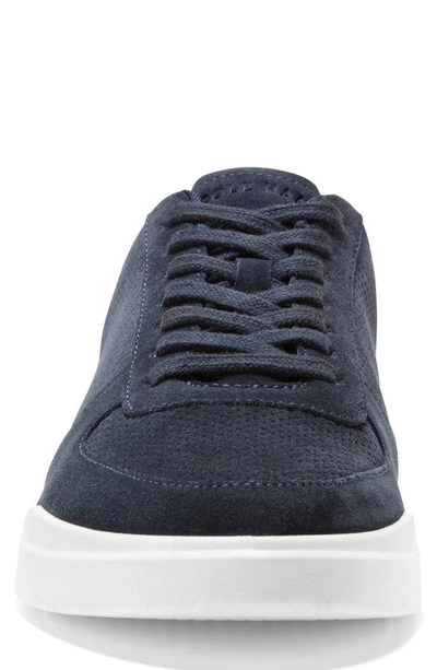 Cole Haan Grand Crosscourt Modern Perforated Sneaker In Navy Blazer/ Optic White