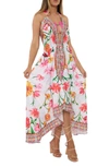 RANEE'S FLORAL HALTER DRESS