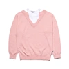 Alexander Wang Classic Bi-layer Off Shoulder Inner Tank Sweater Pink White