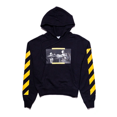 Off-white Caravaggio Hoodie Black Yellow In S