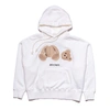 Palm Angels Palm Angles Bear-print Hoodie White In Xs