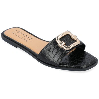 Journee Collection Collection Women's Tru Comfort Foam Joarie Sandals In Black