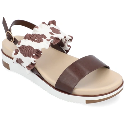 Journee Collection Riya Sandal In Brown