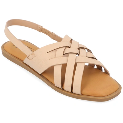 Journee Collection Collection Women's Tru Comfort Foam Merrin Sandal In Tan