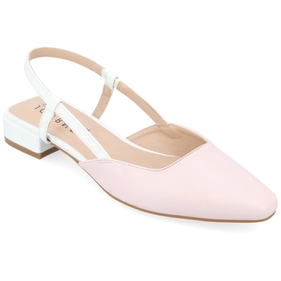 Journee Collection Paislee Slingback Pump In Pink