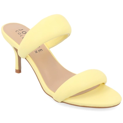 Journee Collection Women's Mellody Puff Heels In Yellow