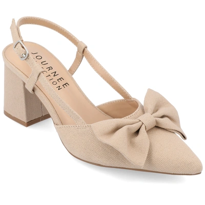 Journee Collection Tailynn Slingback Pump In Tan