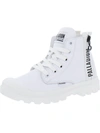 PALLADIUM PAMPA UBN WOMENS LEATHER LACE-UP HIGH-TOP SNEAKERS