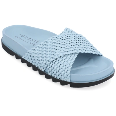 Journee Collection Gretie Sandal In Blue