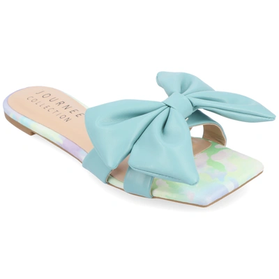 Journee Collection Collection Women's Tru Comfort Foam Kealla Sandals In Aqua