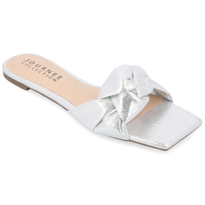 Journee Collection Collection Women's Tru Comfort Foam Dianah Sandals In Silver