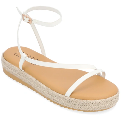 Journee Collection Odelia Sandal In White