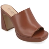 Journee Collection Ezzlynn Platform Mule In Brown