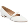 Journee Collection Collection Women's Cait Wide Width Flats In White