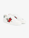 Gucci Appliquéd Embellished Leather Sneakers In White