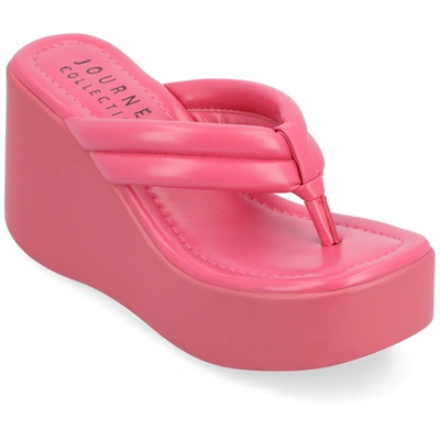 Journee Collection Collection Women's Tru Comfort Foam Shareene Sandals In Pink