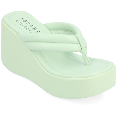 Journee Collection Collection Women's Tru Comfort Foam Shareene Sandals In Green