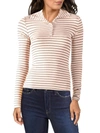 FRNCH WOMENS KNIT METALLIC PULLOVER TOP