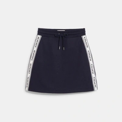 Coach Outlet A Line Short Skirt In Blue
