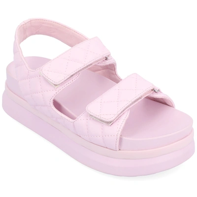 Journee Collection Collection Women's Debby Sandals In Pink