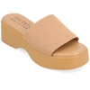 Journee Collection Collection Women's Tru Comfort Foam Emani Sandal In Beige