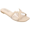 Journee Collection Jamarie Tru Comfort Slide Sandal In Beige