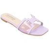 Journee Collection Jamarie Tru Comfort Slide Sandal In Purple