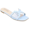Journee Collection Jamarie Tru Comfort Slide Sandal In Blue