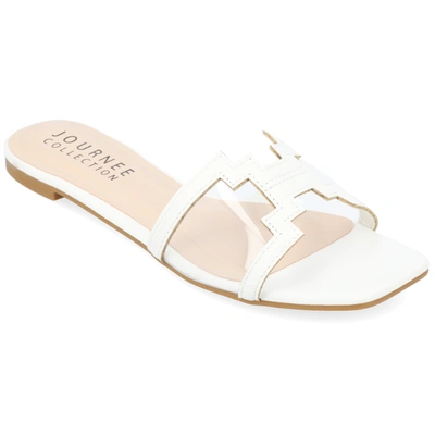 Journee Collection Jamarie Tru Comfort Slide Sandal In White