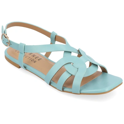 Journee Collection Collection Women's Tru Comfort Foam Alorra Sandals In Aqua