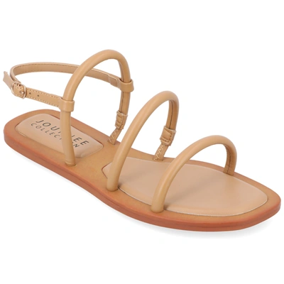 Journee Collection Karrio Tru Comfort Slingback Flat Sandal In Multi