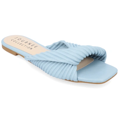 Journee Collection Collection Women's Tru Comfort Foam Emalynn Sandals In Blue