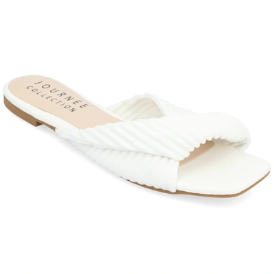 Journee Collection Collection Women's Tru Comfort Foam Emalynn Sandals In White