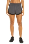 Nike Tempo Dri-fit Running Shorts In Black Heather/black/wolf Grey