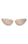 Dior Miss B1u Sunglasses In Gold / Brown Mirror